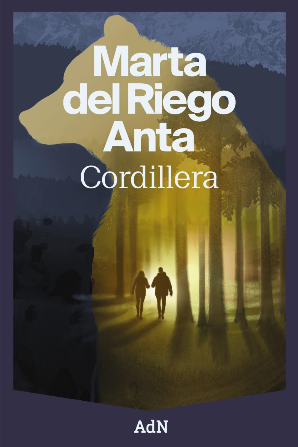 Portada de Cordillera, de Marta del Riego Anta, publicado por AdN Novelas